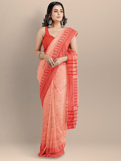 Shop Jacquard Woven Peach Color Dola Silk Saree Attached With Embroidery  Blouse Party Wear Online at Best Price | Cbazaar